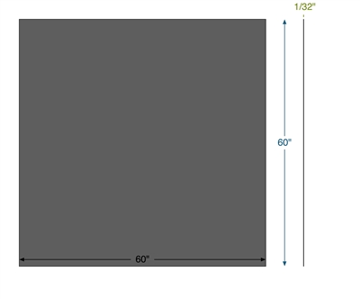 Garlock Blue-Gard 3400 -  1/32" Thick - 60" x 60"