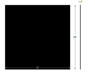 Buna-N - 60 Durometer -  1/4" Thick - 36" x 36"