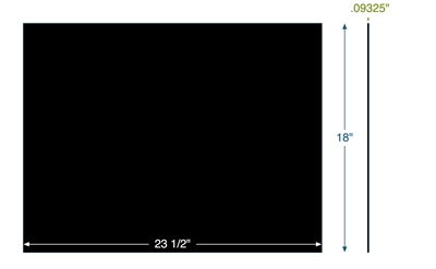 60 Duro Buna-N Custom Rubber Pad - 3/32" x 18" x 23.5"