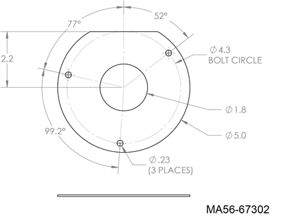 Buna-N - 60 Durometer - Full Face Gasket -  1/16" Thick - MA56-67302