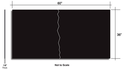 50 Duro Buna-N Custom Rubber Sheet - 1/8" x 36" x 60"