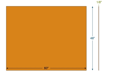 Cork Composition -  1/8" Thick - 48" x 60"