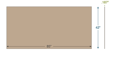 Cork and Nitrile - .187" Thick - 42" x 85"