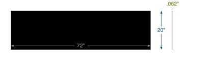 EPDM (Ethylene Propylene) - .062" Thick - 20" x 72"