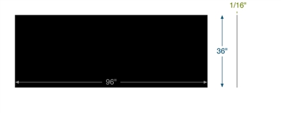 EPDM (Ethylene Propylene) -  1/16" Thick - 36" x 96"