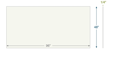 EPDM - Food Grade -  1/4" Thick - 48" x 96"