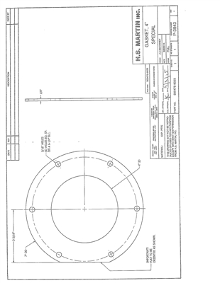 Equalseal EQ 535exp Custom Gasket - P-3843 1/8" Thick