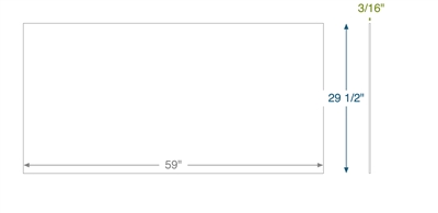 Equalseal EQ535exp -  3/16" Thick - 29.5" x 59"