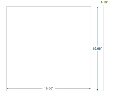 Equalseal EQ535exp -  1/16" Thick - 19.66" x 19.66" - with PSA on One Side