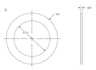 Equalseal EQ 706 Inorganic Fiber and NBR - Custom Ring Gasket