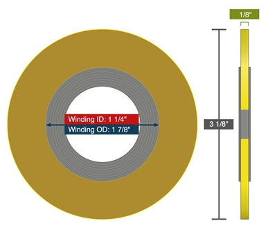 Equalseal Spiral Wound Gasket - Duplex 2205 - Flexible Graphite Filler - 1500 Lb. - 1" 