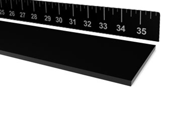 70 Duro VitonÂ® FKM Strip - 1/4" Thick x 2" Wide x 10' long