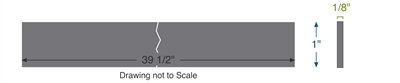 Equalseal EQFG -  1/8" Thick - 1" x 39.5"