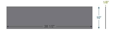 Equalseal EQFG -  1/8" Thick - 10" x 38.5"