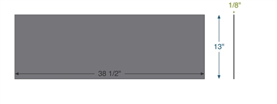 Equalseal EQFG -  1/8" Thick - 13" x 38.5"