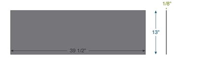 Equalseal EQFG -  1/8" Thick - 13" x 39.5"