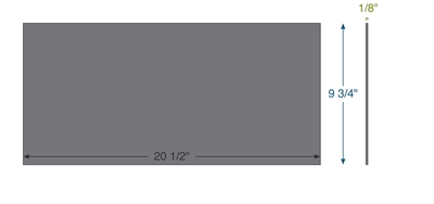 Equalseal EQFG -  1/8" Thick - 9.75" x 20.5"