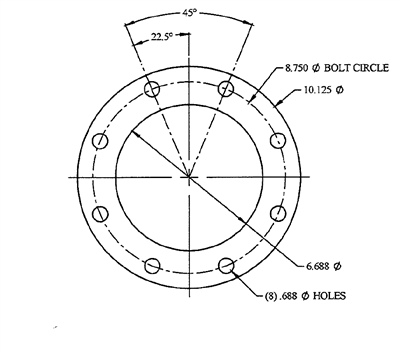 Garlock Multiswell 3760 -  1/8" Thick - Full Face Gasket - Per Drawing #MP0601792