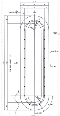 Garlock Style 22 Red SBR Frame Gasket - 43 "x 13" OD x 1/8" Thick