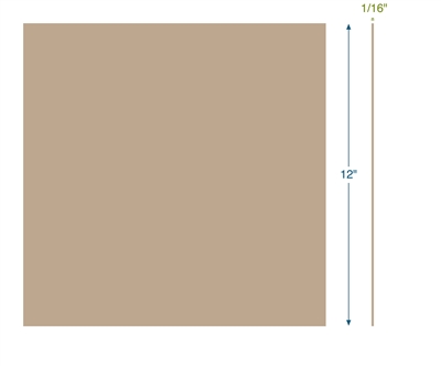 Garlock Gylon 3500 -  1/16" Thick - 12" x 12"