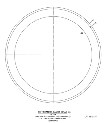 Kammprofile Custom Gasket - 8-7/8" ID x 11" OD x 1/8" thick