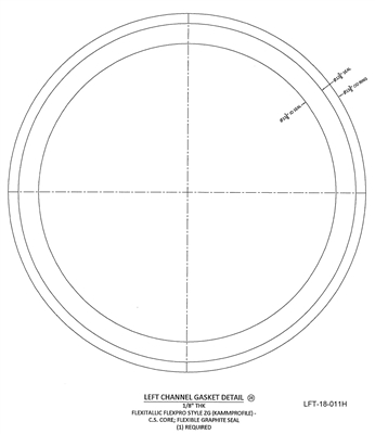 Kammprofile Custom Gasket - 11-1/8" ID x 13-3/8" OD x 1/8" thick