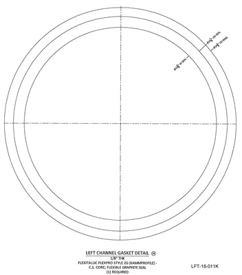 Kammprofile Custom Gasket - 13-3/8" ID x 16-1/8" OD x 1/8" thick