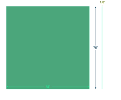 Teaditï¿½ NA1001 -  1/8" Thick - 75" x 75"