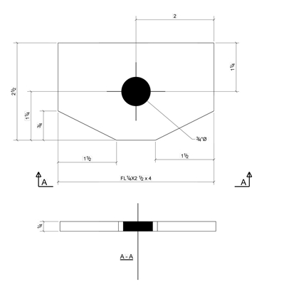 Neoprene 55 Duro - AASHTO M251 Grade 3 - 1/4" Thick x 2.5" x 4" - M82