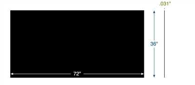 Neoprene 50 Durometer Custom Sheet - 1/32" Thick x 36" wide x 72" Long