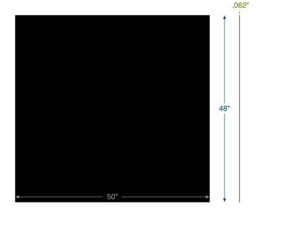 Neoprene - 60 Durometer - .062" Thick - 48" x 50"