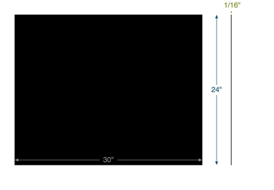 Neoprene - 60 Durometer -  1/16" Thick - 24" x 30"