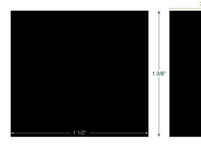 Neoprene - 60 Durometer -  3/4" Thick - 1.375" x 1.50"