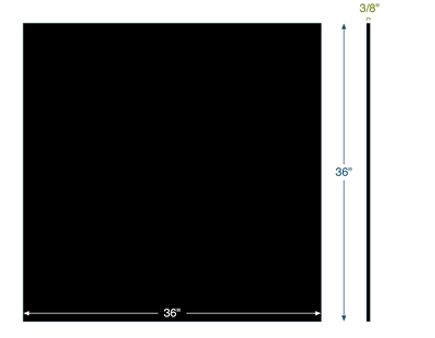 Neoprene 70 Durometer - 3/8" Thick x 36" x 36"