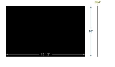 Neoprene - 60 Durometer - .094" Thick - 10" x 15.5"