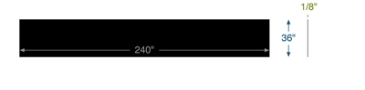 Neoprene - 60 Durometer -  1/8" Thick - 36" x 240" (20 ft)