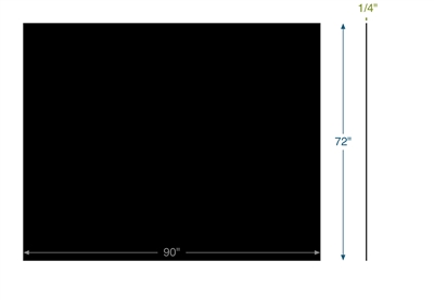 Neoprene - 60 Durometer -  1/4" Thick - 72" x 90" - 2 Piece Dovetail