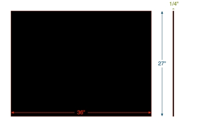 SBR 60 - Fabric Inserted -  1/4" Thick - 27" x 36"