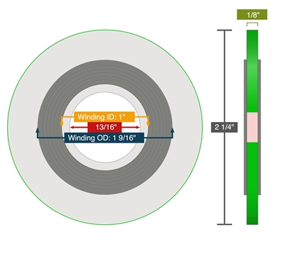 Equalseal Spiral Wound Gasket - 316L Stainless Steel - 316L Stainless Steel winding - XHR 913 Filler - 316L Stainless Steel - 150 Lb. - 0.75"