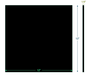 Thermodyn Neoprene 6100 -  1/4" Thick - 12" x 12"