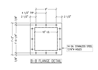 60 Duro White Buna-N Square Gasket - Diverter Valve Gasket - 1/8" Thick