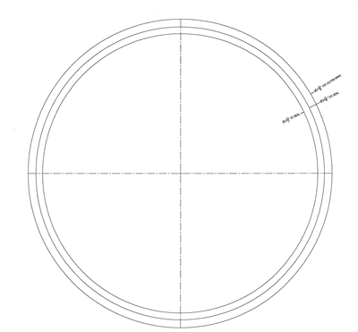 Kamm Profile Gasket - 15.5" ID x 16.25"" OD - 17.125" Outer ring 948 inc600/inc600-termica/inc600 -