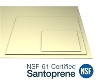 Santoprene 241-55 - Certified NSF-61 - 1-7/8" ID x 2-3/8" OD x 1/8" Thick