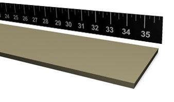 40 Duro Tan Pure Gum Strip - 1/8" Thick x 9" Wide x 14" Long