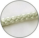 Dense Knitted Fiberglass Rope - 1/2" Diameter x 50 Ft Length