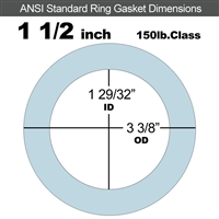 Equalseal EQ 504 Ring Gasket - 1/16" Thick - 150 Lb - 1-1/2"