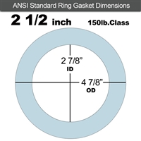 Equalseal EQ 504 Ring Gasket - 1/16" Thick - 150 Lb - 2-1/2"