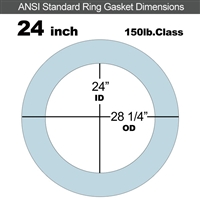 Equalseal EQ 504 Ring Gasket - 1/16" Thick - 150 Lb - 24"