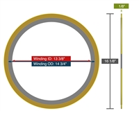 Equalseal EQSW - 150 Lb. Class - 12" Spiral Wound Gasket - 5 Pack