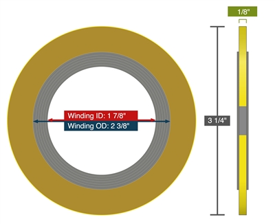 Equalseal EQSW - 300 Lb. Class - 1.25" - Pack of 10 Spiral Wound Gaskets